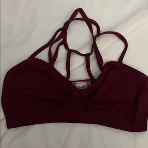 Maroon bralet